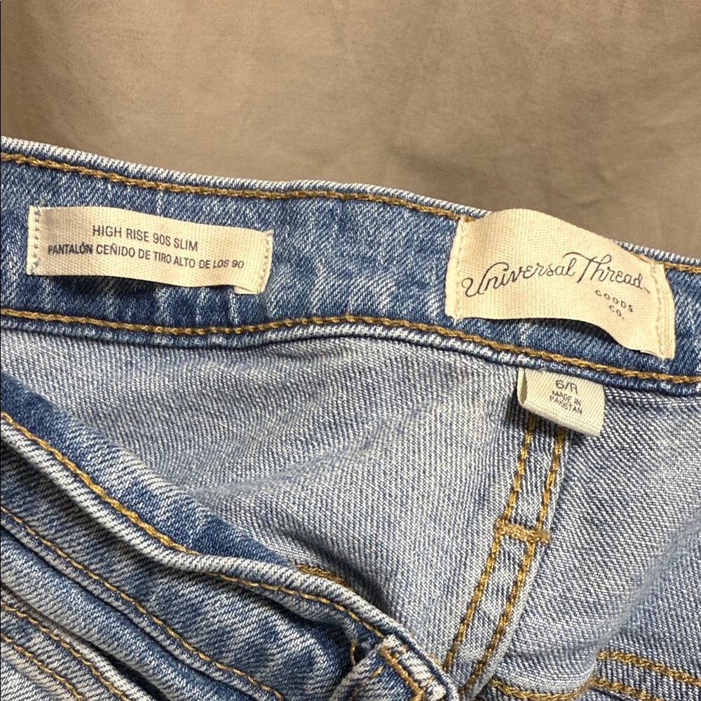 Universal Thread Light Blue High Rise Jeans - Picture 2 of 3